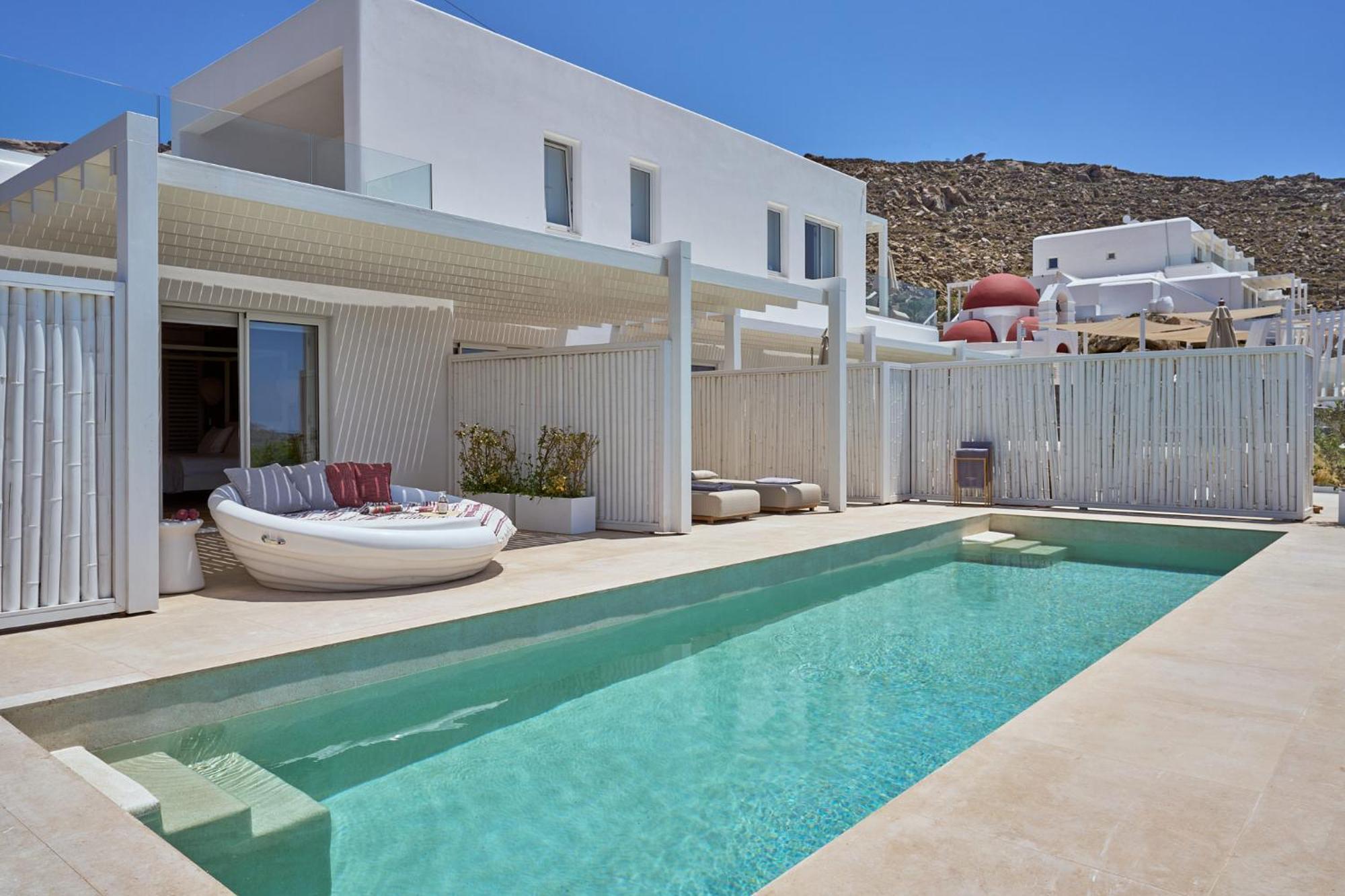 Отель Once In Mykonos - Designed For Adults Орнос Экстерьер фото